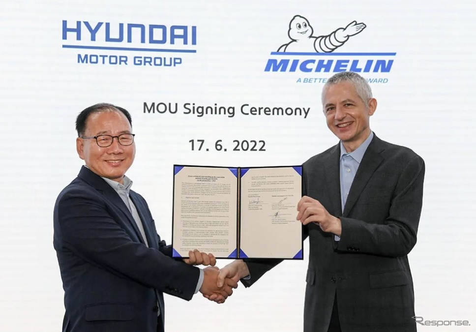 現代自動車とミシュランが協業3年間延長で合意《photo by Michelin》