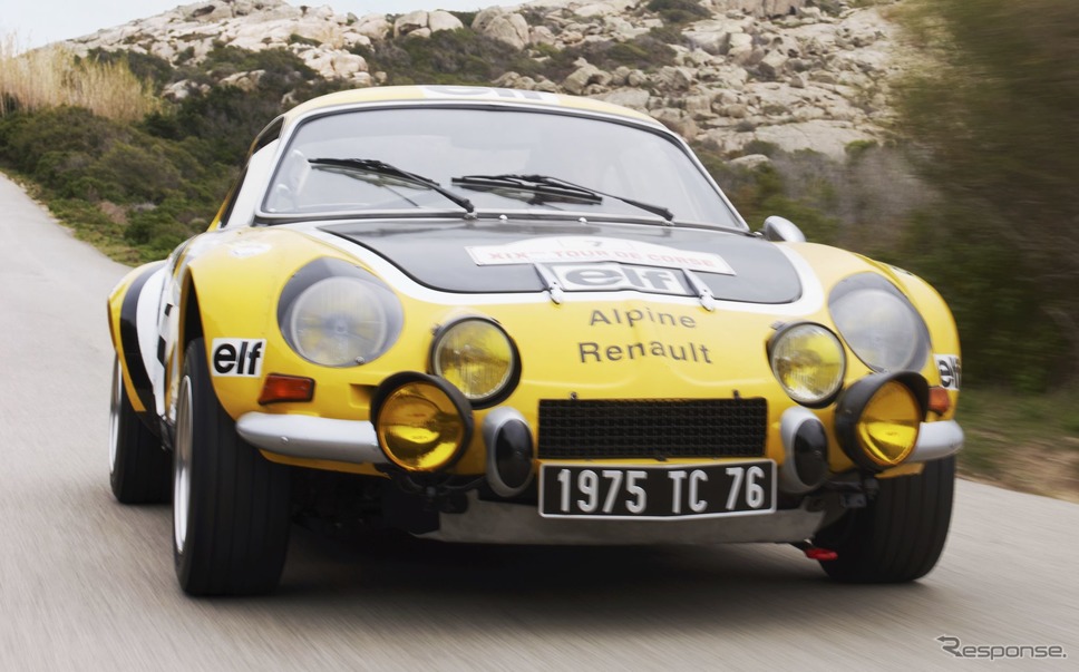 1975年のWRC「ツール・ド・コルス」に参戦したオリジナルのアルピーヌ A110《photo by Alpine》