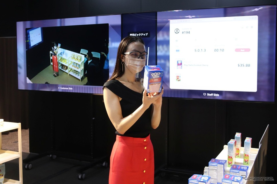 人の動きや購入した商品、手に取った商品など細かく分析:AITRIOS≪撮影 中尾真二≫