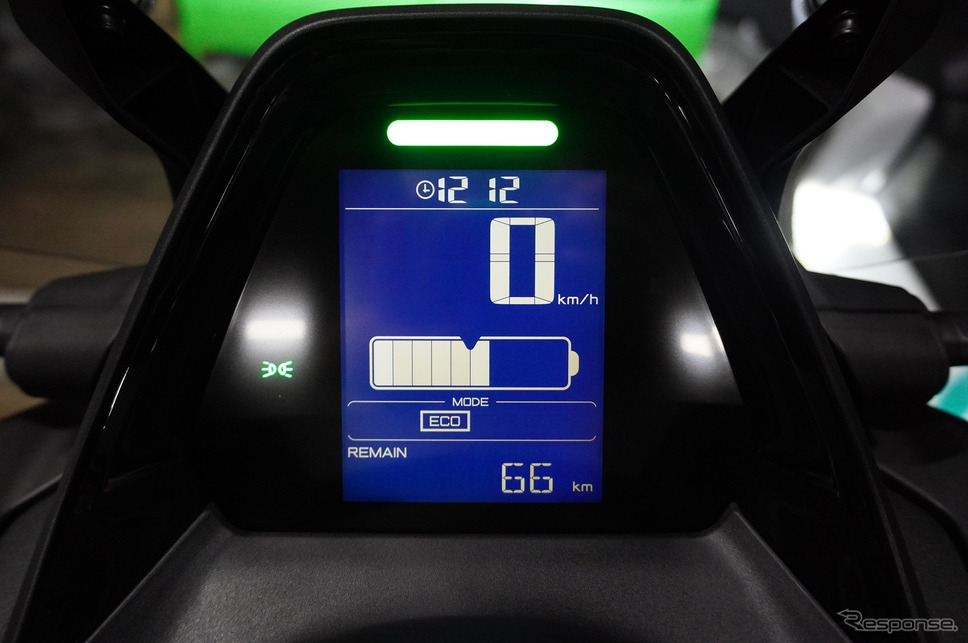 およそ50kmを走り、残距離は66km。ほぼカタログ値通りだ《写真撮影 宮崎壮人》