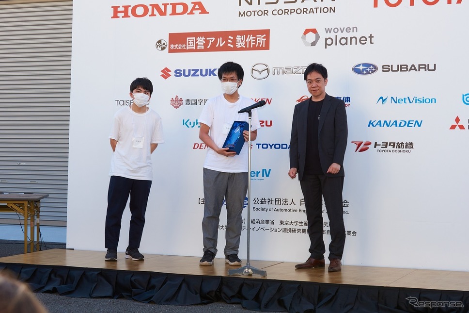 チャレンジコース 最優秀賞を受賞したUCLab（名古屋大学）《写真提供 自動車技術会》