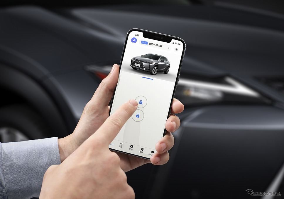 レクサス UX デジタルキー《写真提供 トヨタ自動車》