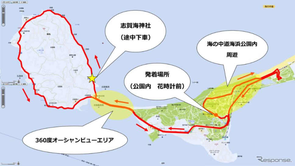 運行ルート《画像提供 西日本鉄道》