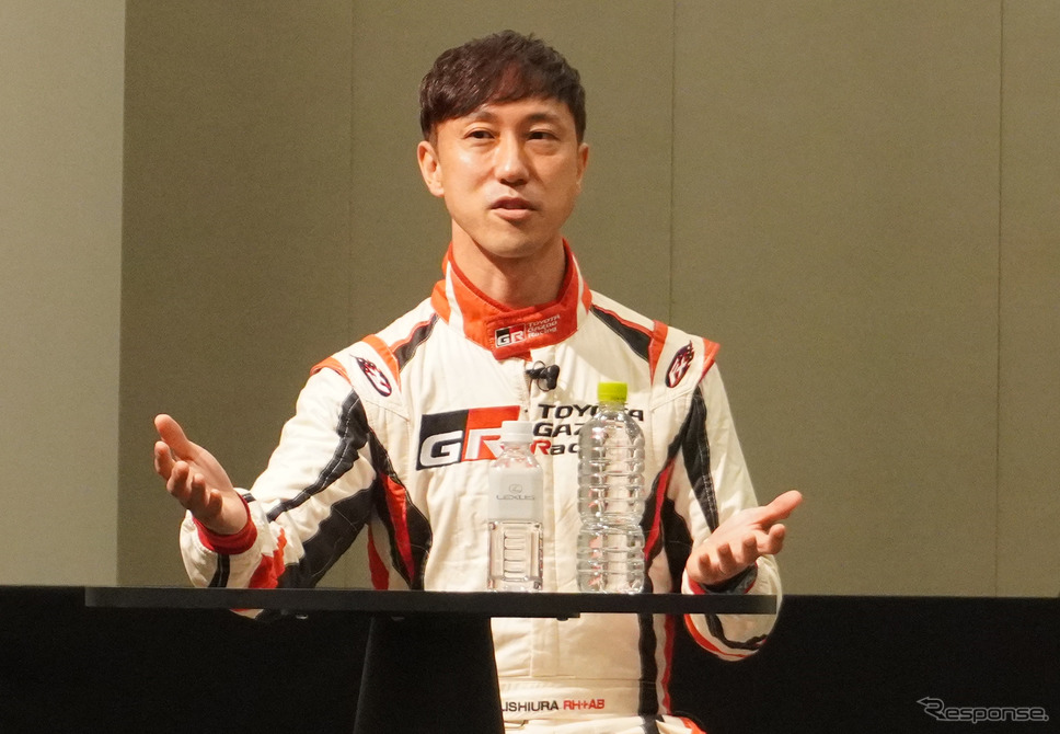 TOYOYA GAZOO Racingドライバーの石浦宏明選手《写真撮影 宮崎壮人》