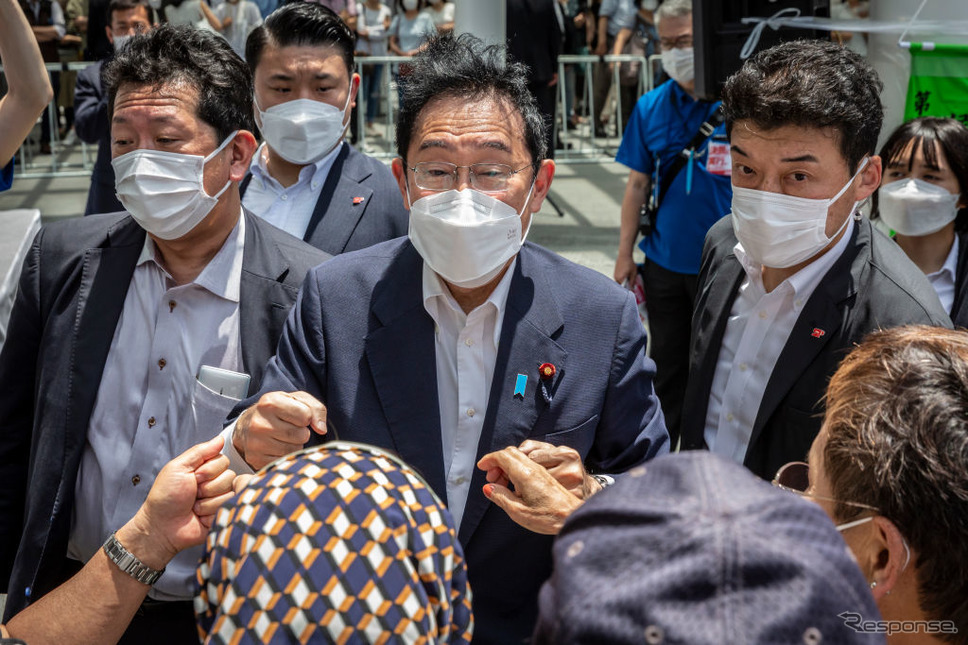 参院選候補者の応援にきた岸田首相（6月24日）《Photo by Yuichi Yamazaki/Getty Images News/ゲッティイメージズ》