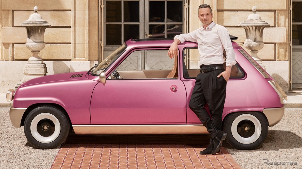 ルノー 5 ディアマンとフランス人デザイナーのピエール・ゴナロン氏《photo by Renault》