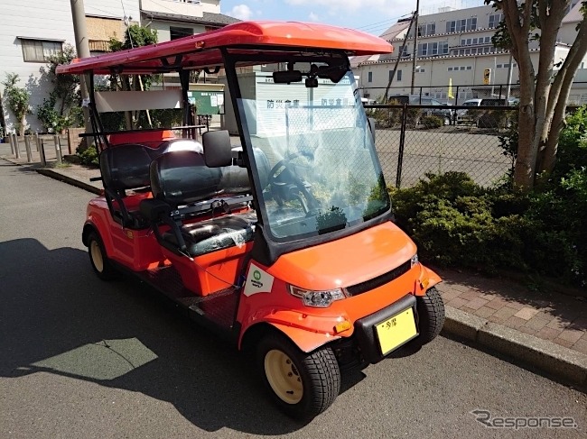 グリーンスローモビリティの例：東京都町田市《写真提供 まちだ〇ごと大作戦実行委員会》
