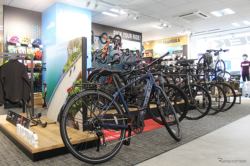 7月22日にオープンした、国内26店舗目のトレック直営店「TREK Bicycle 東京池袋東口店」《写真撮影 GA》