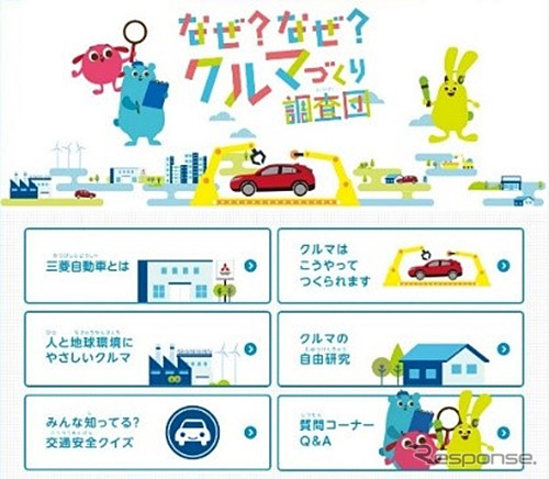 ウェブサイト《画像提供 三菱自動車》