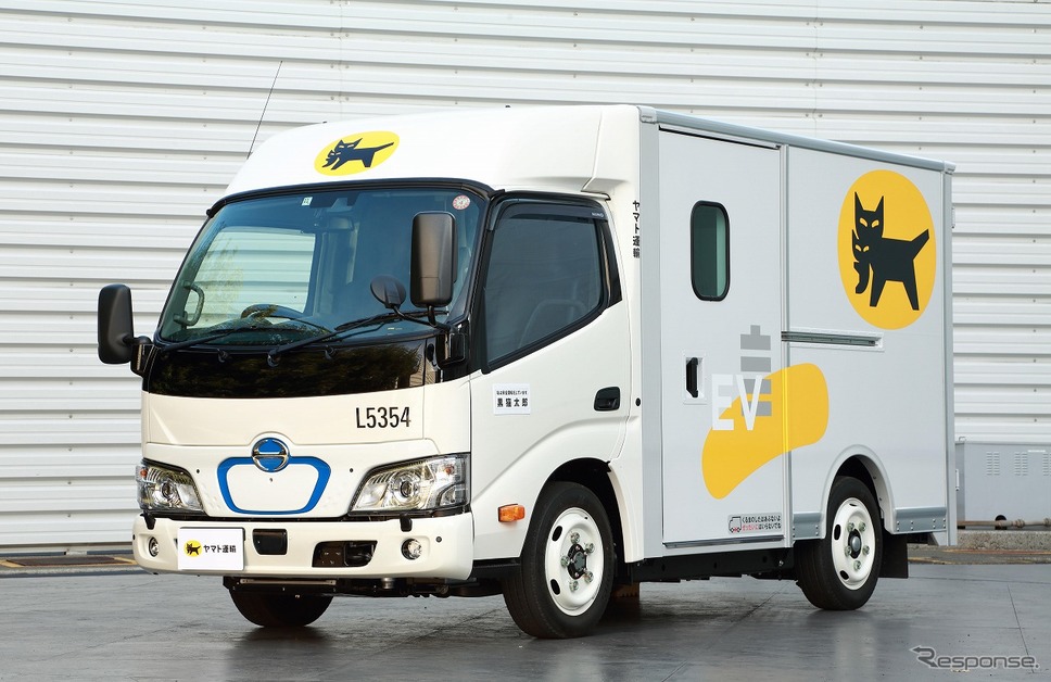 日野自動車がヤマト運輸と実証走行している電気トラック《写真提供 日野自動車》