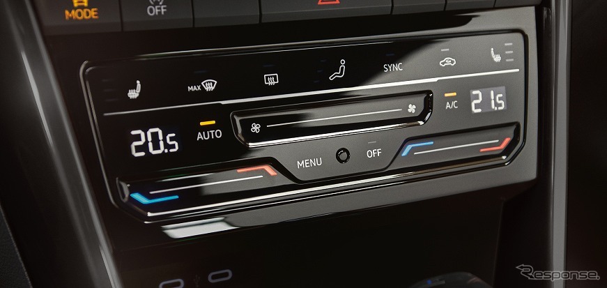 VW Tロック タッチコントロール式エアコンディショナーパネル《写真提供 フォルクスワーゲンジャパン》