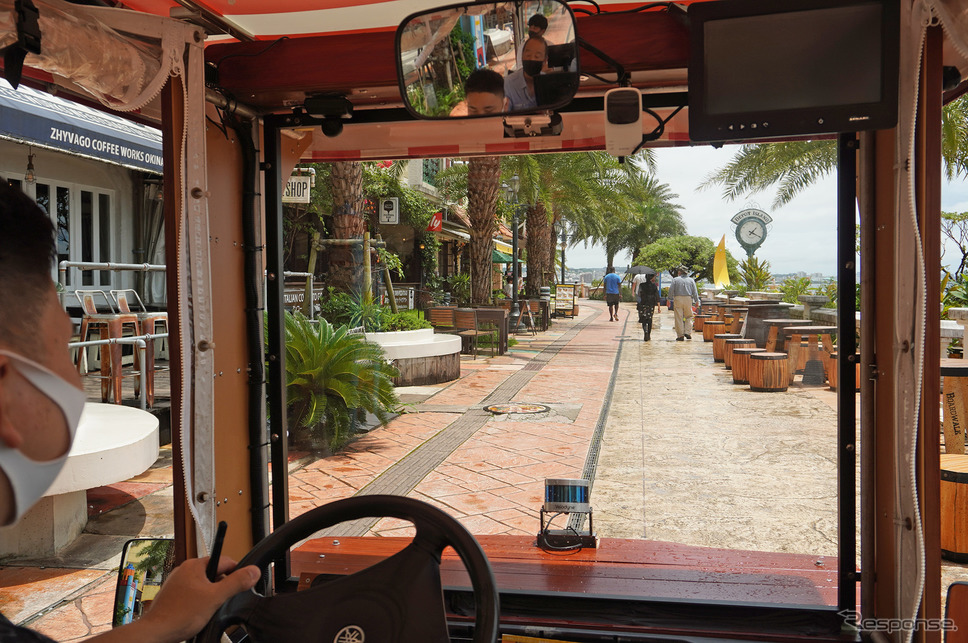 「美浜シャトルカート」は公道ルートと海沿いルートの2コースがある《写真撮影 宮崎壮人》