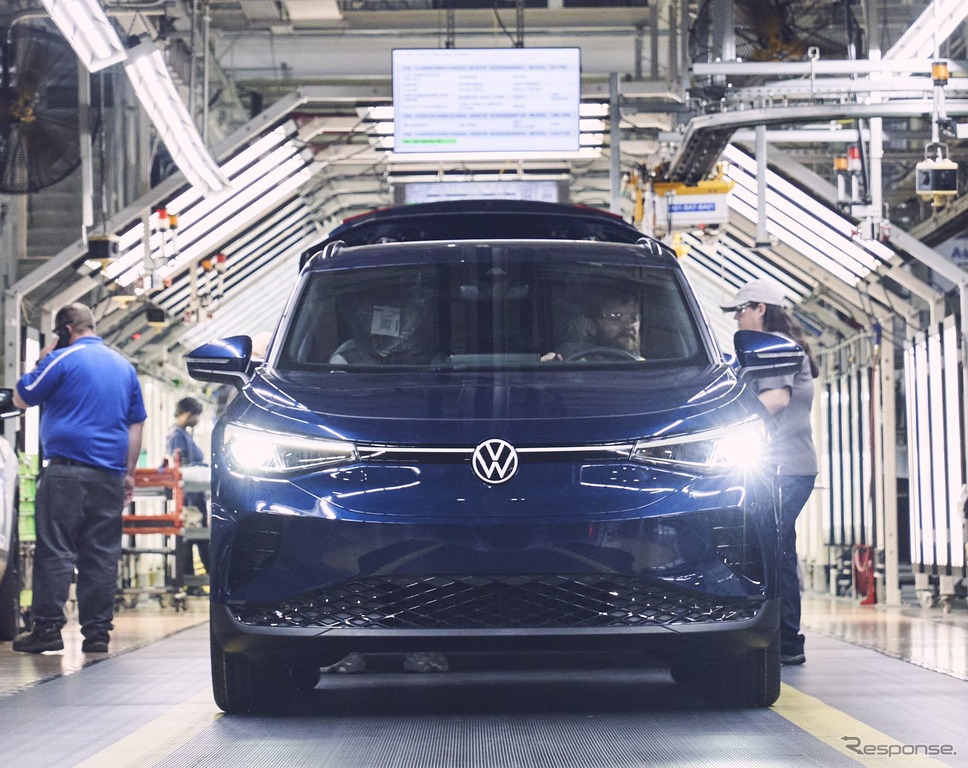フォルクスワーゲンの米国テネシー州チャタヌーガ工場で生産を開始した ID.4《photo by VW》