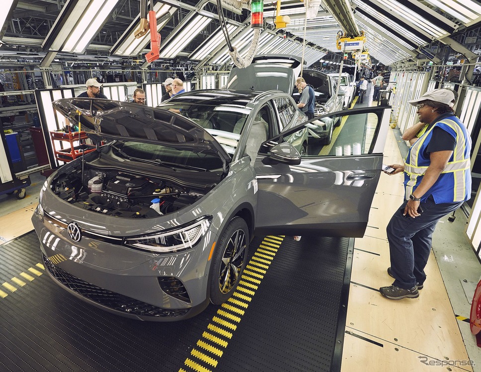 フォルクスワーゲンの米国テネシー州チャタヌーガ工場で生産を開始した ID.4《photo by VW》