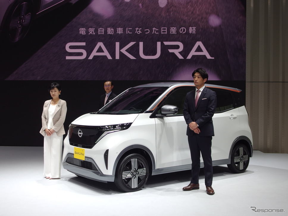 日産自動車、軽EVのサクラを発表（5月20日）《写真撮影 高木啓》