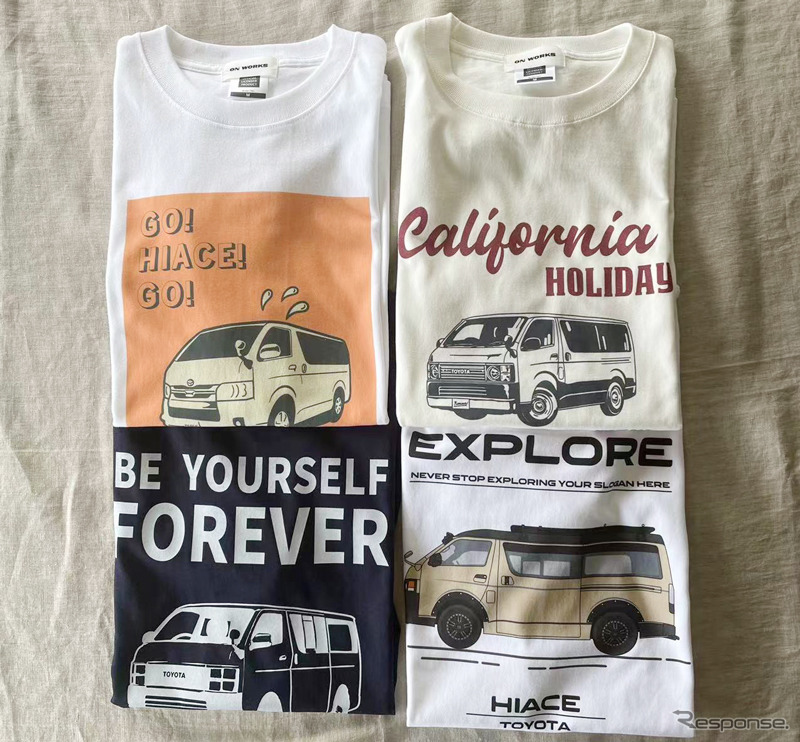 トヨタ ハイエース プリントTシャツ《画像提供 株式会社フェイス》
