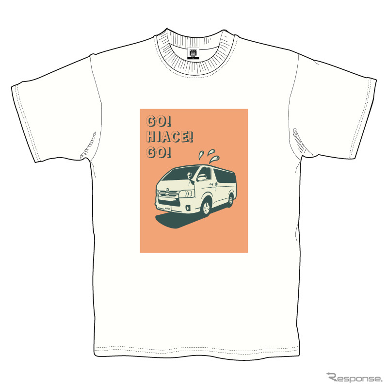トヨタ ハイエース プリントTシャツ《画像提供 株式会社フェイス》