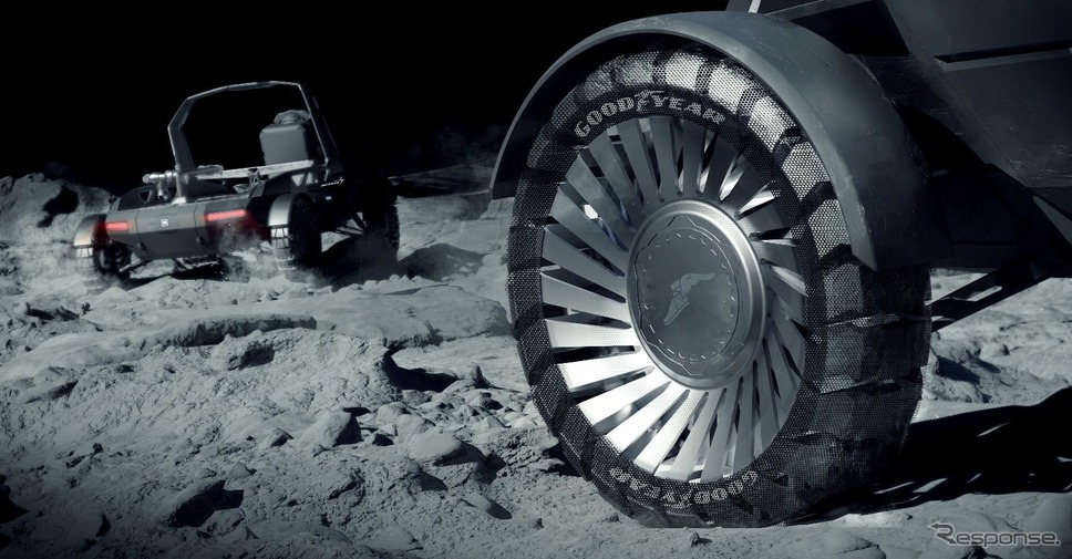 月面探査車向けタイヤのイメージ《画像提供 ザ・グッドイヤー・タイヤ＆ラバー》
