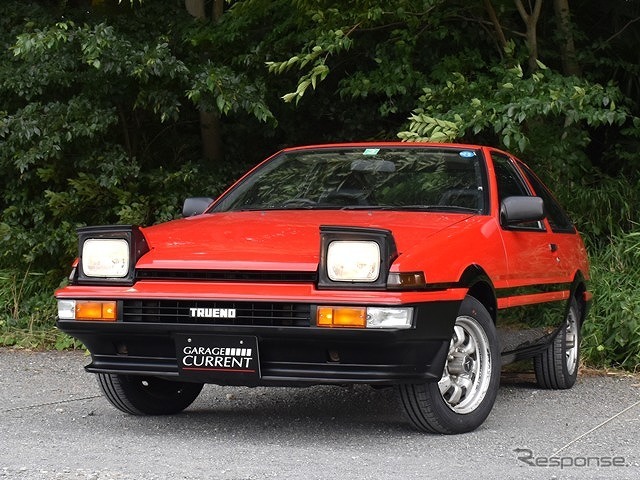 販売中車両の一例：トヨタ スプリンタートレノ 1.6 GTV（1986年）《写真提供 カレント自動車》