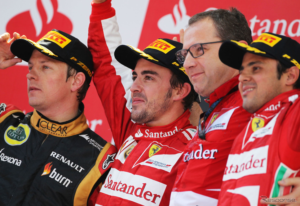 アロンソの現時点で最後のF1優勝はフェラーリ時代、2013年のスペインGPである。《Photo by Pirelli》