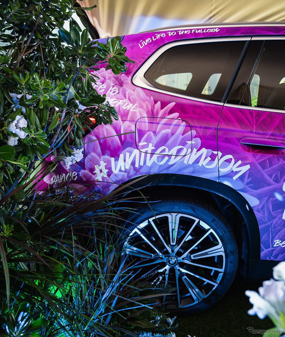 BMW iX1 のアートカー《photo by BMW》