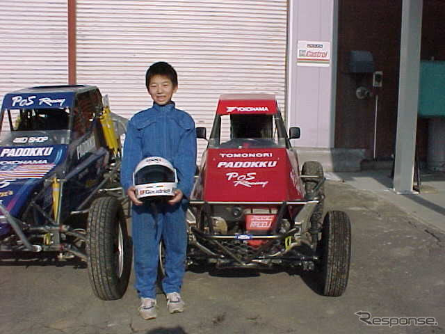 11歳でオフロードレースにデビューした能戸知徳さん（当時の写真）