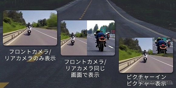 前後画面の切り替えも対応可能《写真提供 Y&Y STORE》