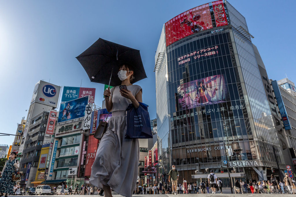 行動制限のない夏（7月29日、東京渋谷）《Photo by Yuichi Yamazaki/Getty Images News/ゲッティイメージズ》
