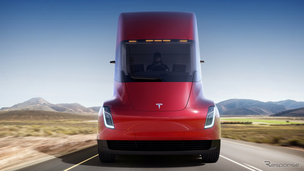 テスラの電気トラック、セミ《photo by Tesla》