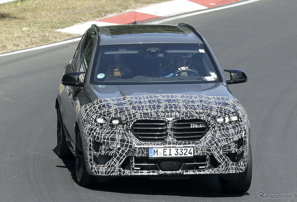 BMW X5M 改良新型プロトタイプ(スクープ写真)《APOLLO NEWS SERVICE》