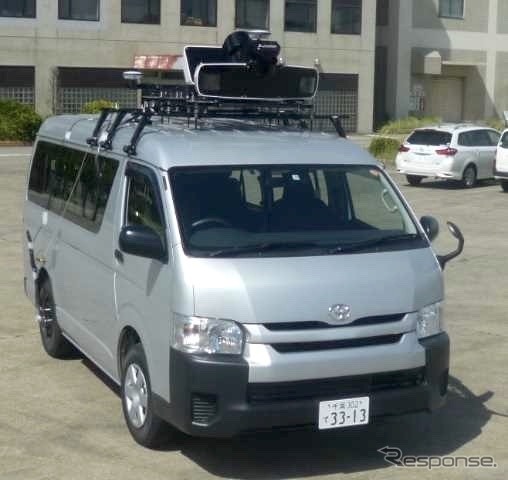 センシング装置を搭載した車両《資料提供 国交省》