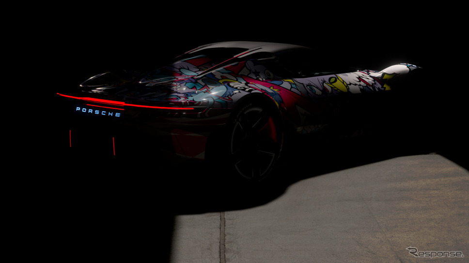 ポルシェ・ビジョングランツーリスモ のアートカーのレンダリングイメージ《photo by Porsche》