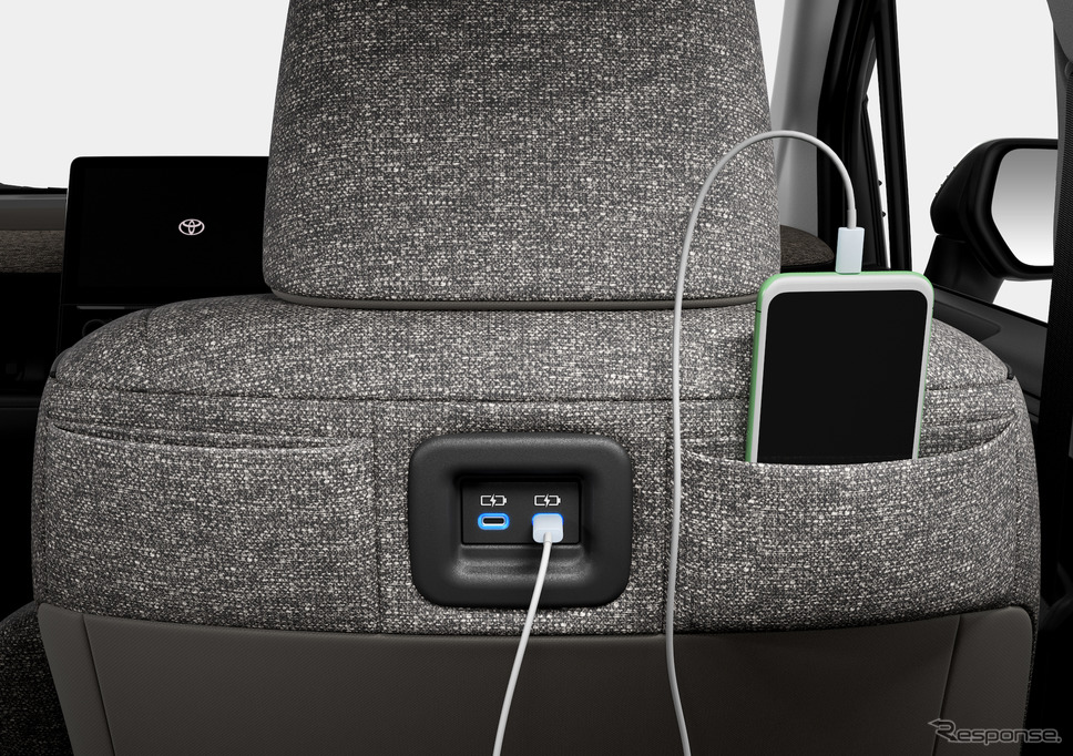 トヨタ・シエンタ：充電用USB端子Type-C×2個（運転席シートバック）《写真提供 トヨタ自動車》