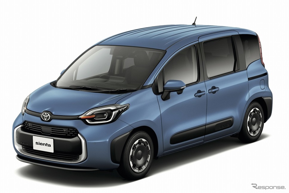 トヨタ・シエンタ:グレイッシュブルー《写真提供 トヨタ自動車》