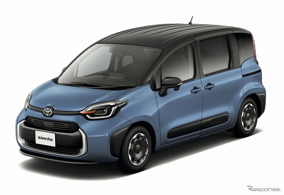 トヨタ・シエンタ:ダークグレー×グレイッシュブルー《写真提供 トヨタ自動車》