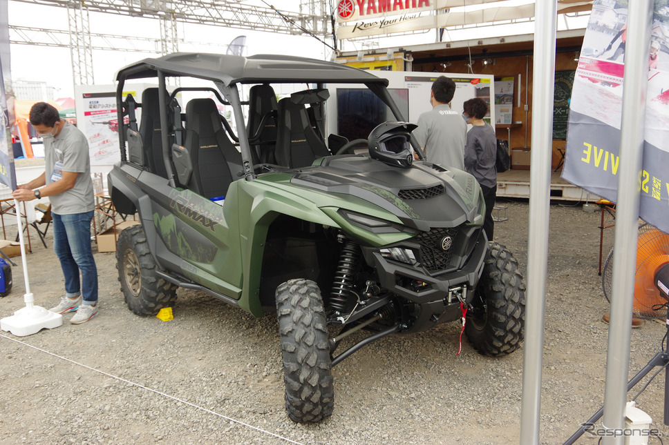 ヤマハの四輪バギー「ウルヴァリン RMAX4」（RESCUE EXPO in 立川）《写真撮影 宮崎壮人》