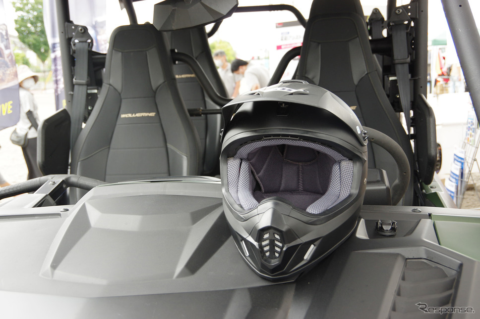 ヤマハの四輪バギー「ウルヴァリン RMAX4」（RESCUE EXPO in 立川）《写真撮影 宮崎壮人》