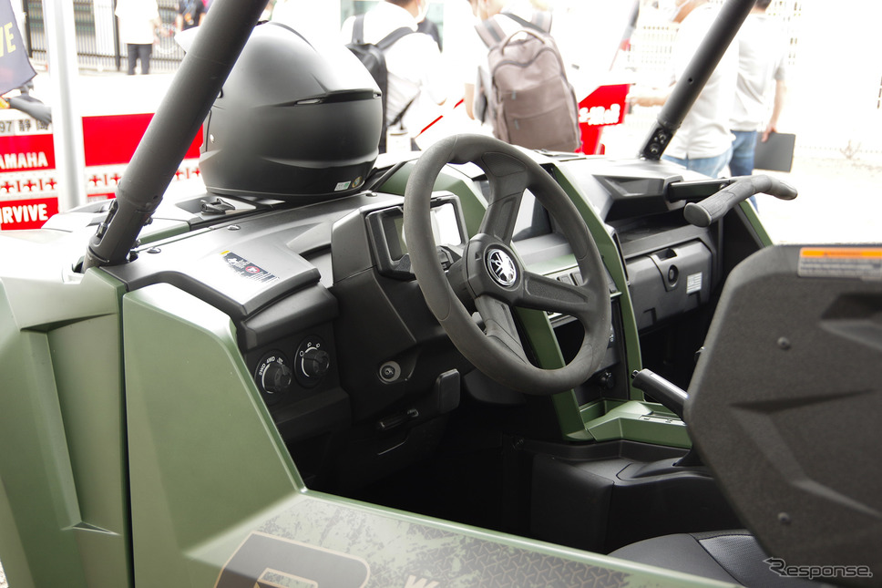 ヤマハの四輪バギー「ウルヴァリン RMAX4」（RESCUE EXPO in 立川）《写真撮影 宮崎壮人》