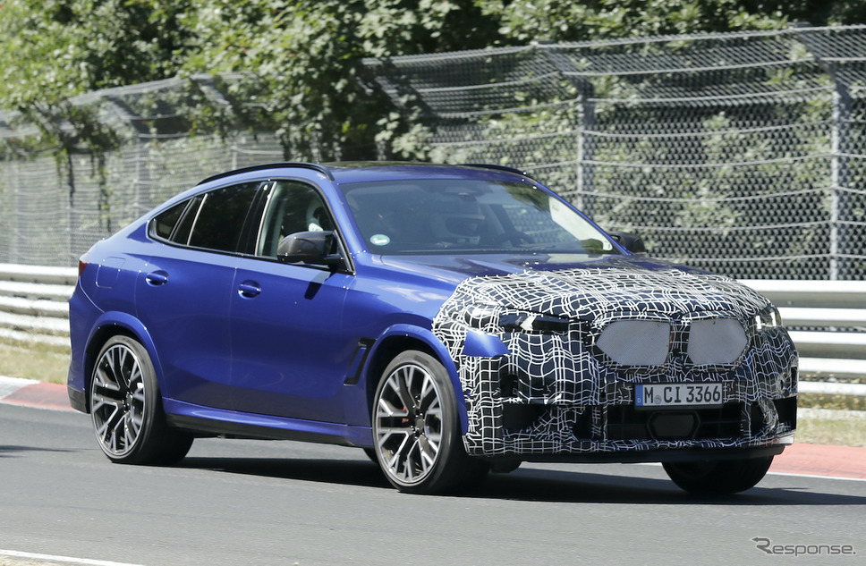 BMW X6M 改良新型プロトタイプ(スクープ写真)《APOLLO NEWS SERVICE》