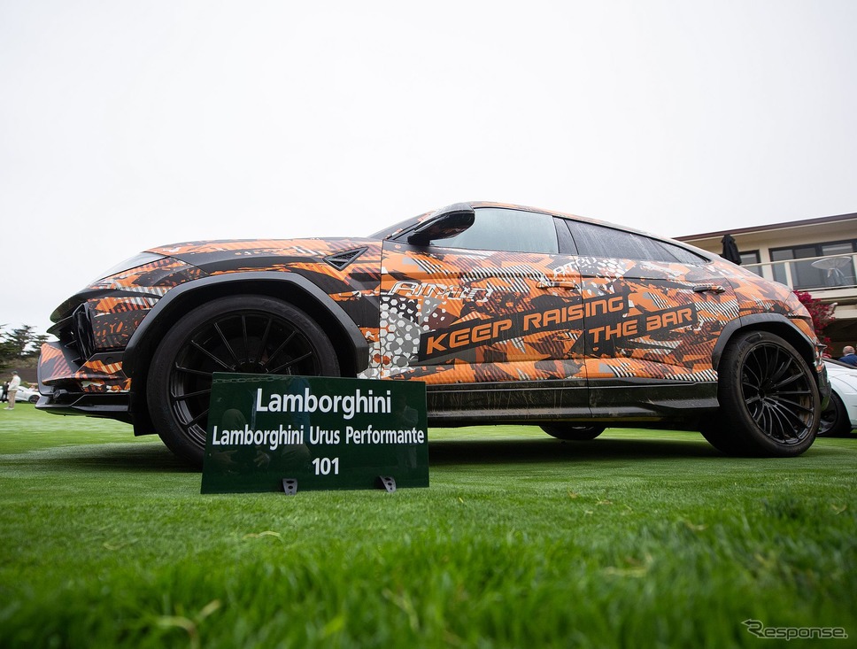 ランボルギーニ・ウルス・ペルフォルマンテ のパイクスピークのSUV新記録車両(ペブルビーチ2022)《photo by Lamborghini》