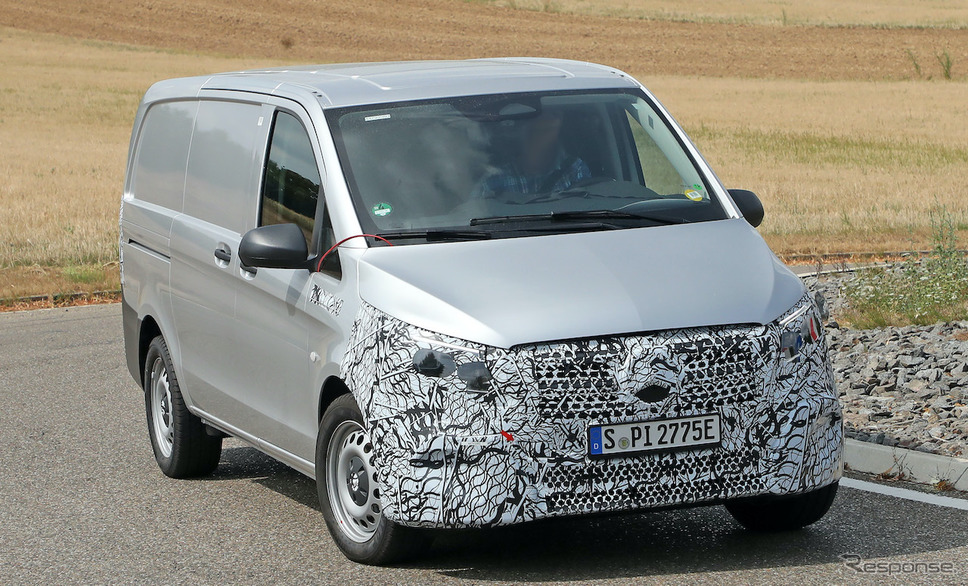 メルセデスベンツ Vito(ヴィート)改良新型プロトタイプ(スクープ写真)《APOLLO NEWS SERVICE》