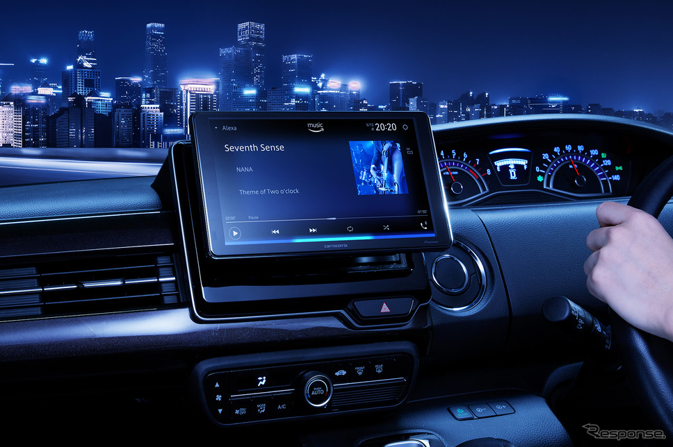 「Apple CarPlay」と「androidauto」に対応した市販ディスプレイオーディオの一例(カロッツェリア・DMH-SF700)。Photo by カロッツェリア
