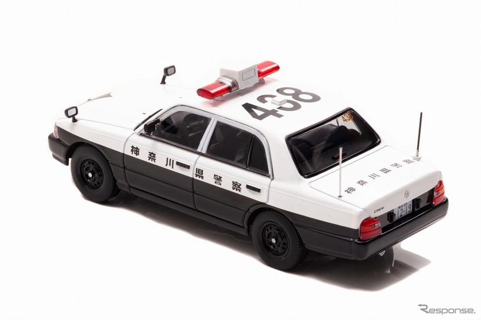 日産 クルー 1995 神奈川県警察交通部交通機動隊車両（1/43スケールモデル）《写真提供 ヒコセブン》