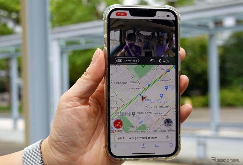 「コエ」は、スマホを介して車外の人とリアルタイムで情報共有ができるNP1の「ドライブコール」にも反映される《写真撮影 会田肇》