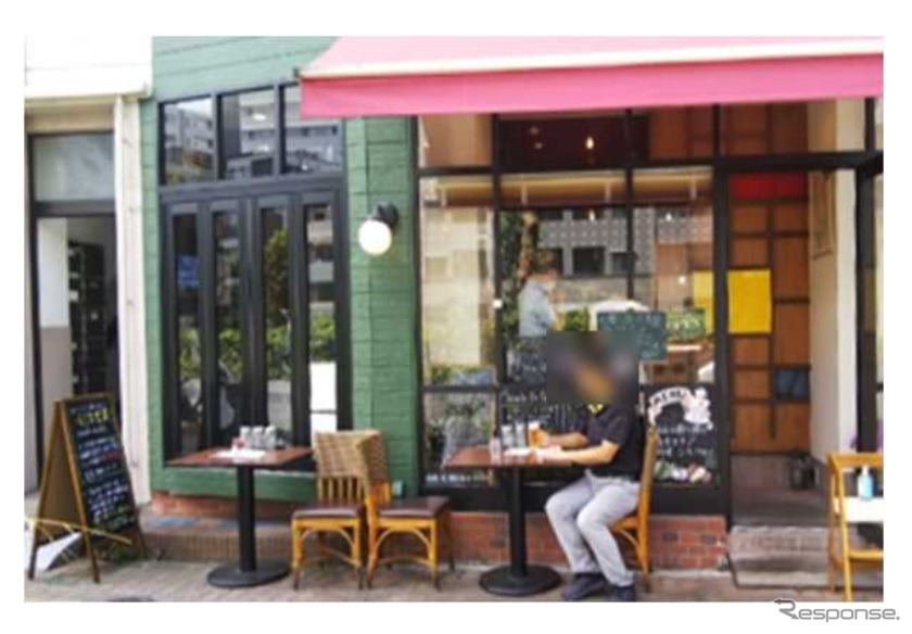 飲食店のテラス営業(イメージ)《画像提供 国土交通省》