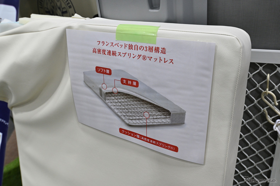 フランスベッドと共同開発のマットレス《写真撮影 廣井誠》