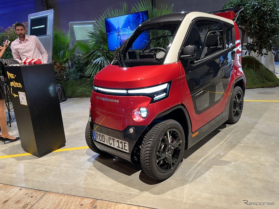 イスラエルのEモビリティ企業City Transformer《写真撮影 佐藤耕一》