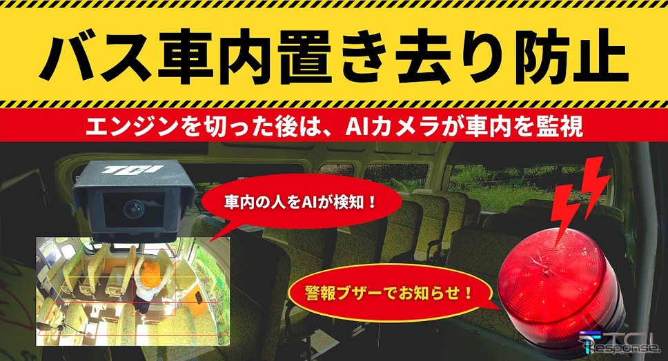 バス車内置き去り防止装置《写真提供 TCI》