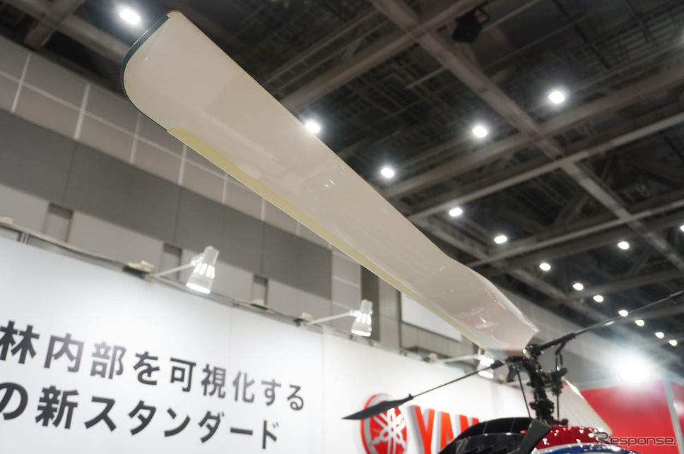 高解像度LiDARを搭載し森林計測をおこなう、ヤマハ発動機の無人ヘリコプター《写真撮影 宮崎壮人》