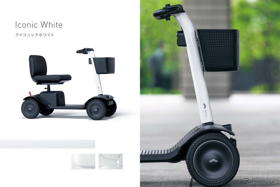 ベースカラーとなる「アイコニックホワイト」《画像提供 WHILL》